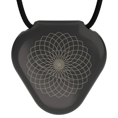 Q-Link Acrylic SRT-3 Pendant (Black) Lotus Flower - New!