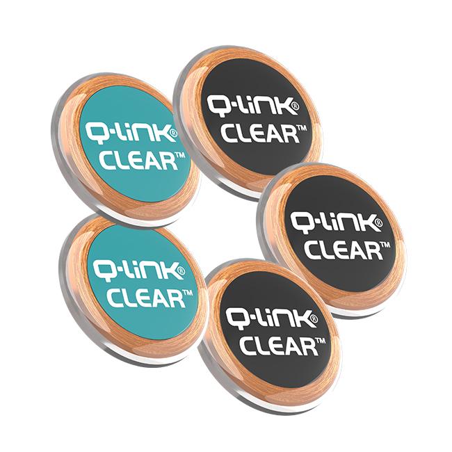 Black and Teal Clear 5 Pack by Q-link
