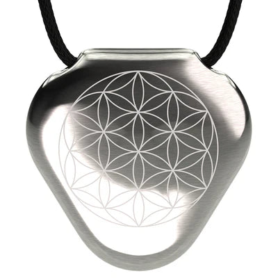 Q-Link Flower of Life Stainless Steel SRT-3 Pendant