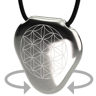 Q-Link Flower of Life Stainless Steel SRT-3 Pendant