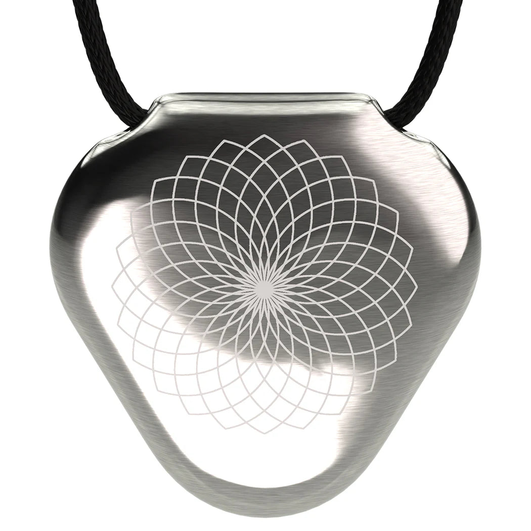 Q-Link Lotus Flower  Stainless Steel SRT-3 Pendant