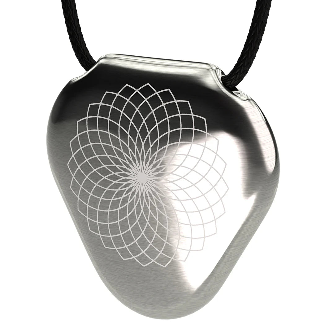 Q-Link Lotus Flower  Stainless Steel SRT-3 Pendant